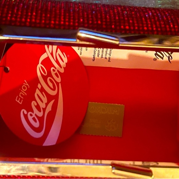 Coca Cola Red and White Crystal Clutch